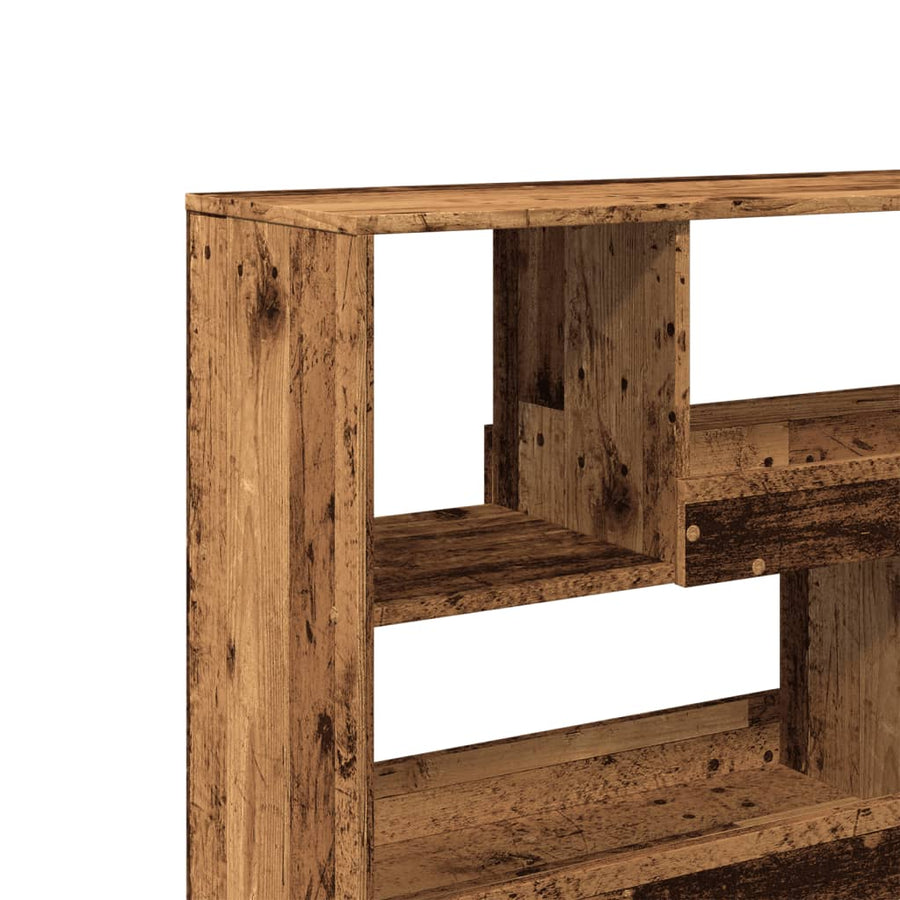 Boekenkast / kamerscherm 100x33x94,5 cm oud houtkleurig