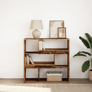 Boekenkast kamerscherm 100x33x94,5 cm oud hout
