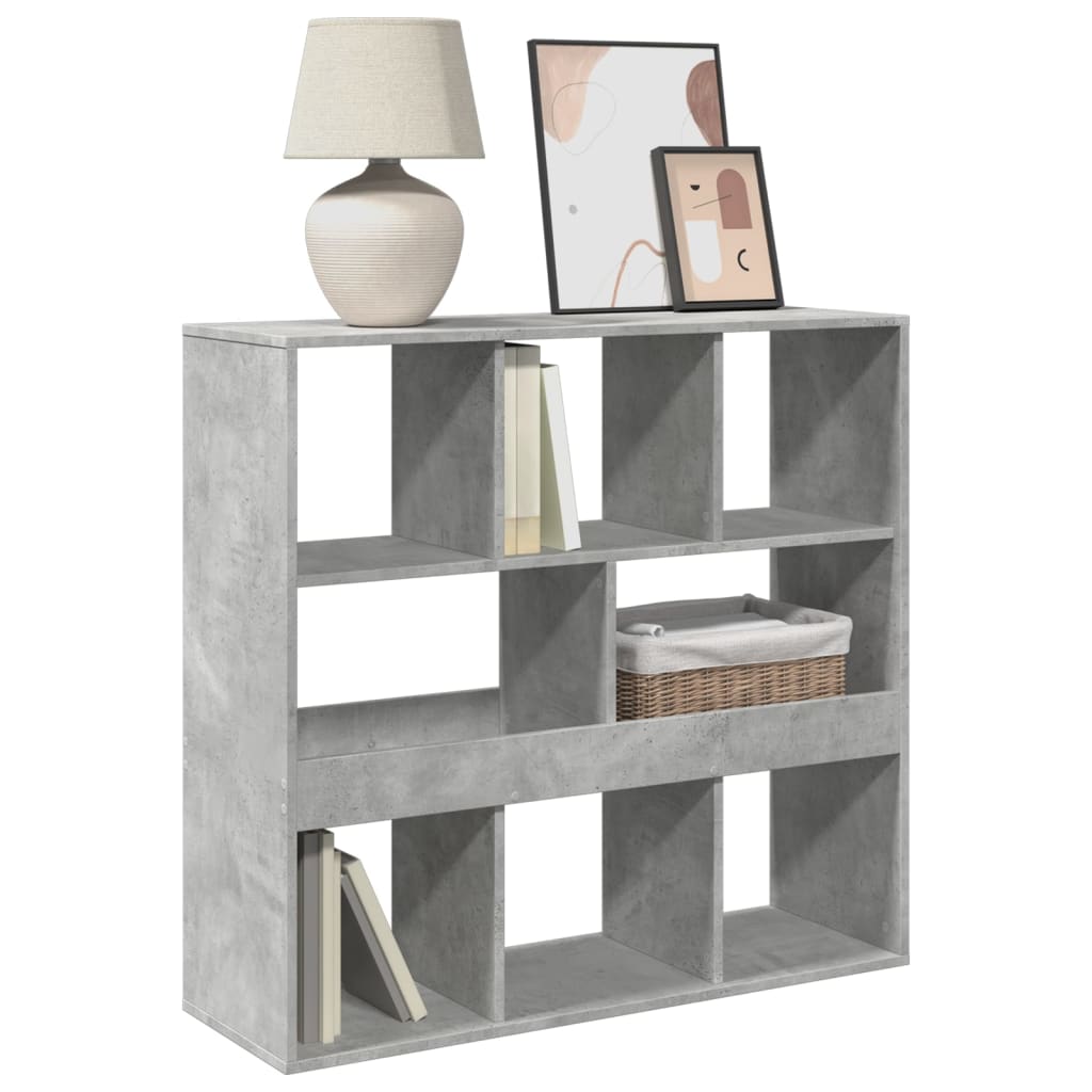 Boekenkast/kamerscherm 100x33x94,5 cm betongrijs