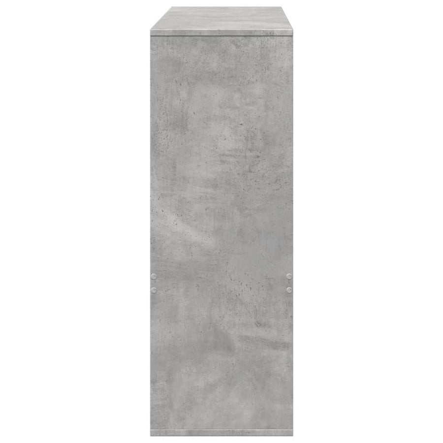 Boekenkast/kamerscherm 100x33x94,5 cm betongrijs