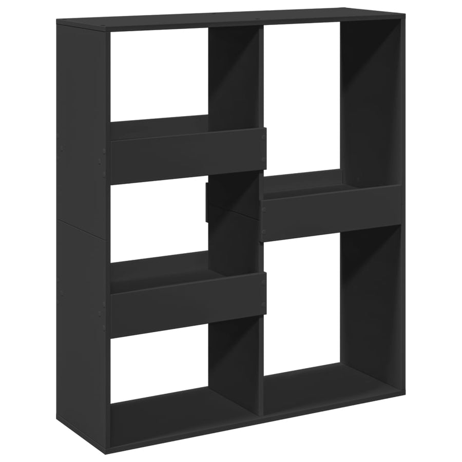 Boekenkast / kamerscherm 100x33x115 cm zwart