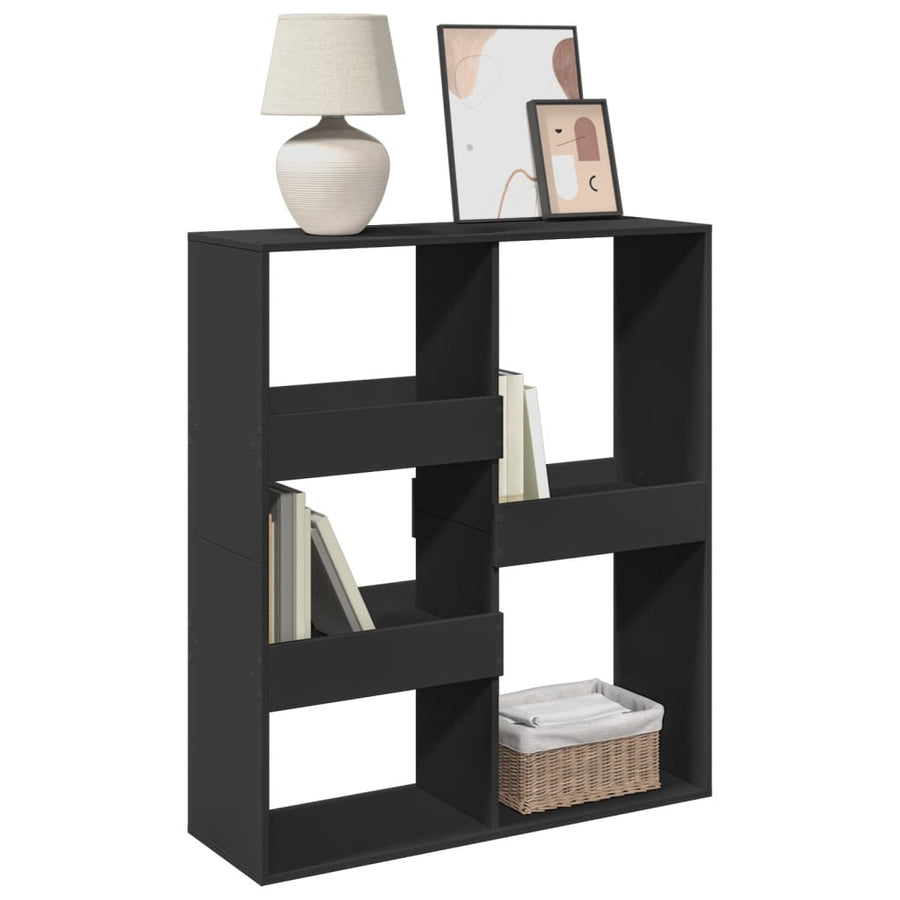 Boekenkast / kamerscherm 100x33x115 cm zwart