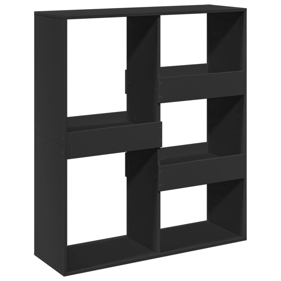 Boekenkast / kamerscherm 100x33x115 cm zwart