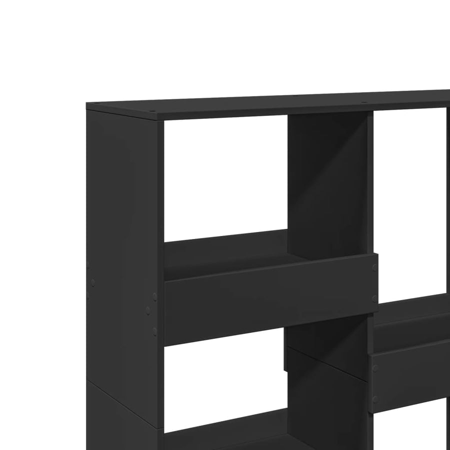 Boekenkast / kamerscherm 100x33x115 cm zwart