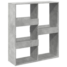 Boekenkast / kamerscherm 100x33x115 cm betongrijs