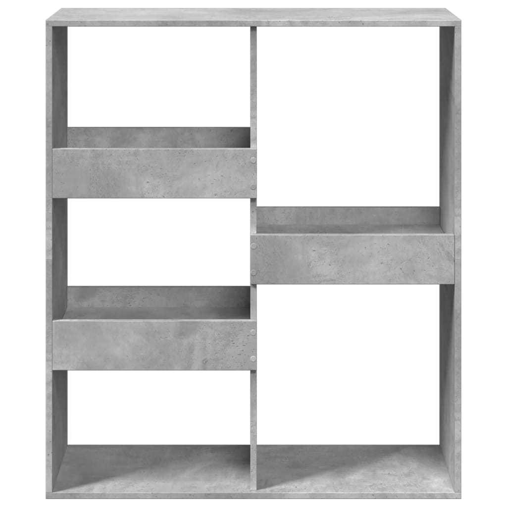 Boekenkast / kamerscherm 100x33x115 cm betongrijs