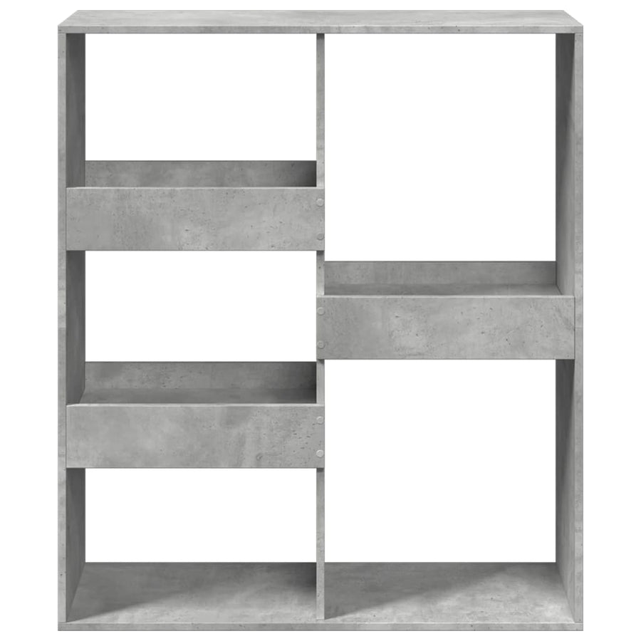 Boekenkast / kamerscherm 100x33x115 cm betongrijs