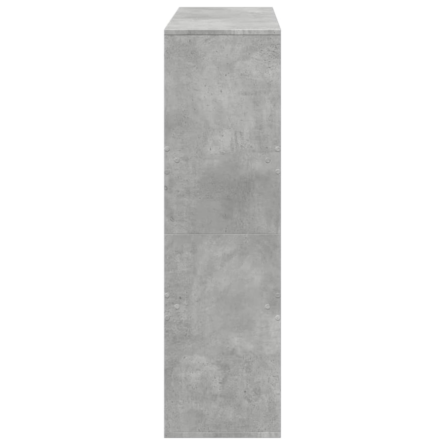 Boekenkast / kamerscherm 100x33x115 cm betongrijs