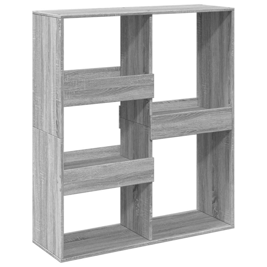 Boekenkast / kamerscherm 100x33x115 cm grijs sonoma eikenkleur