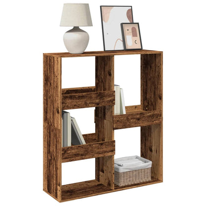 Boekenkast / kamerscherm 100x33x115 cm oud houtkleurig