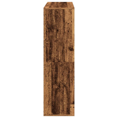 Boekenkast / kamerscherm 100x33x115 cm oud houtkleurig