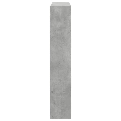 Wandkast 80x15x80 cm bewerkt hout betongrijs