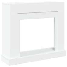 Haardombouw 100x30x87,5 cm bewerkt hout wit