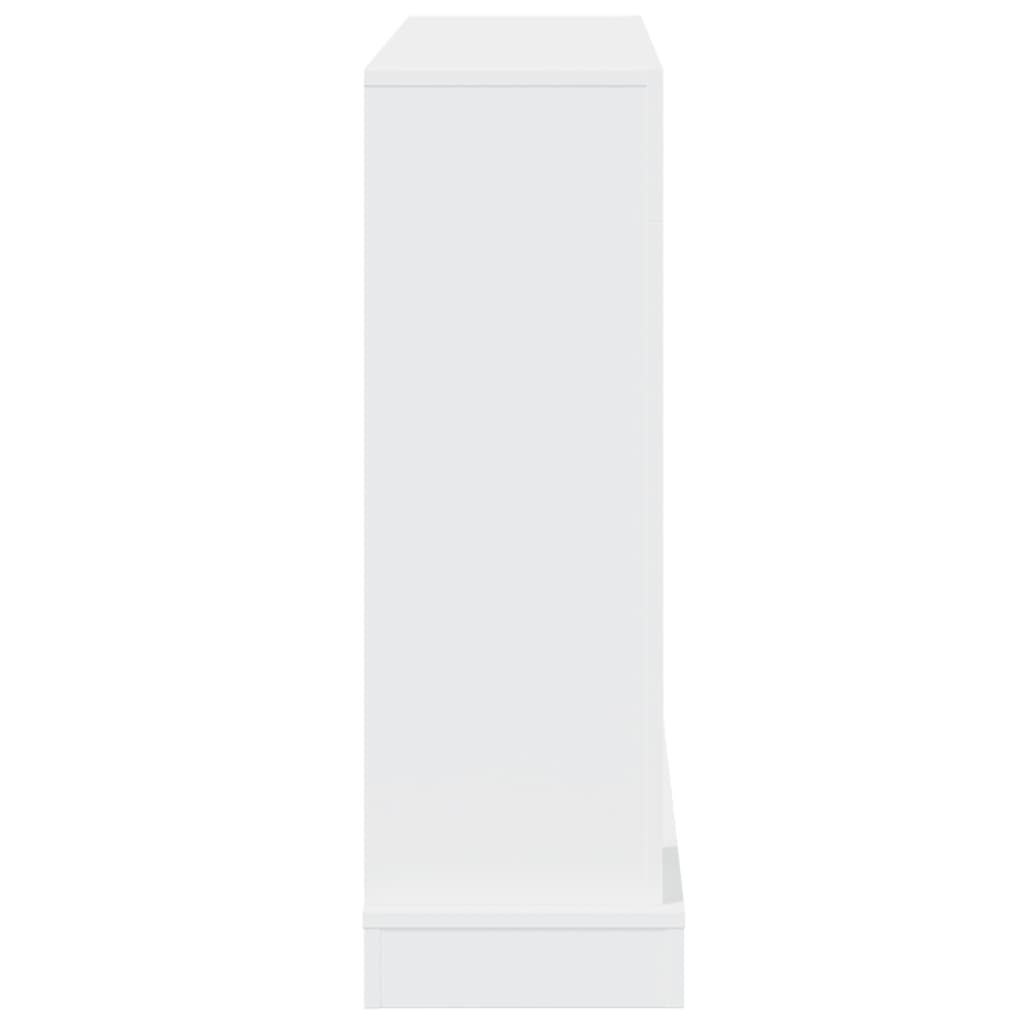 Haardombouw 100x30x87,5 cm bewerkt hout wit