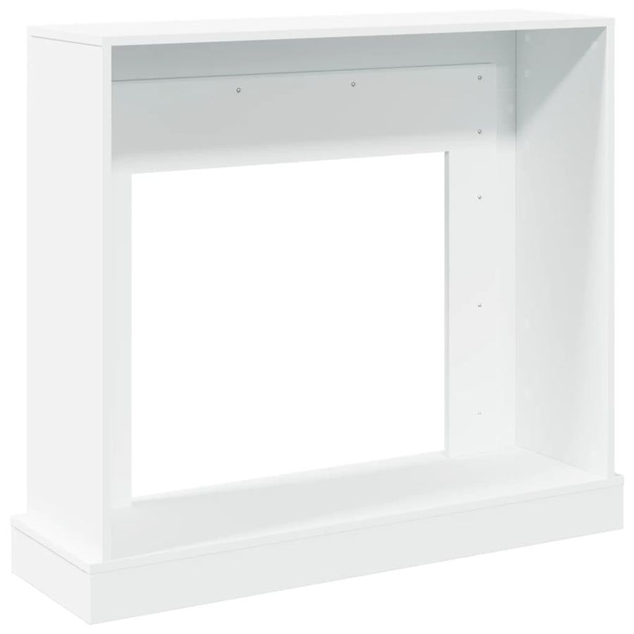 Haardombouw 100x30x87,5 cm bewerkt hout wit