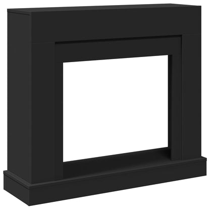 Haardombouw 100x30x87,5 cm bewerkt hout zwart