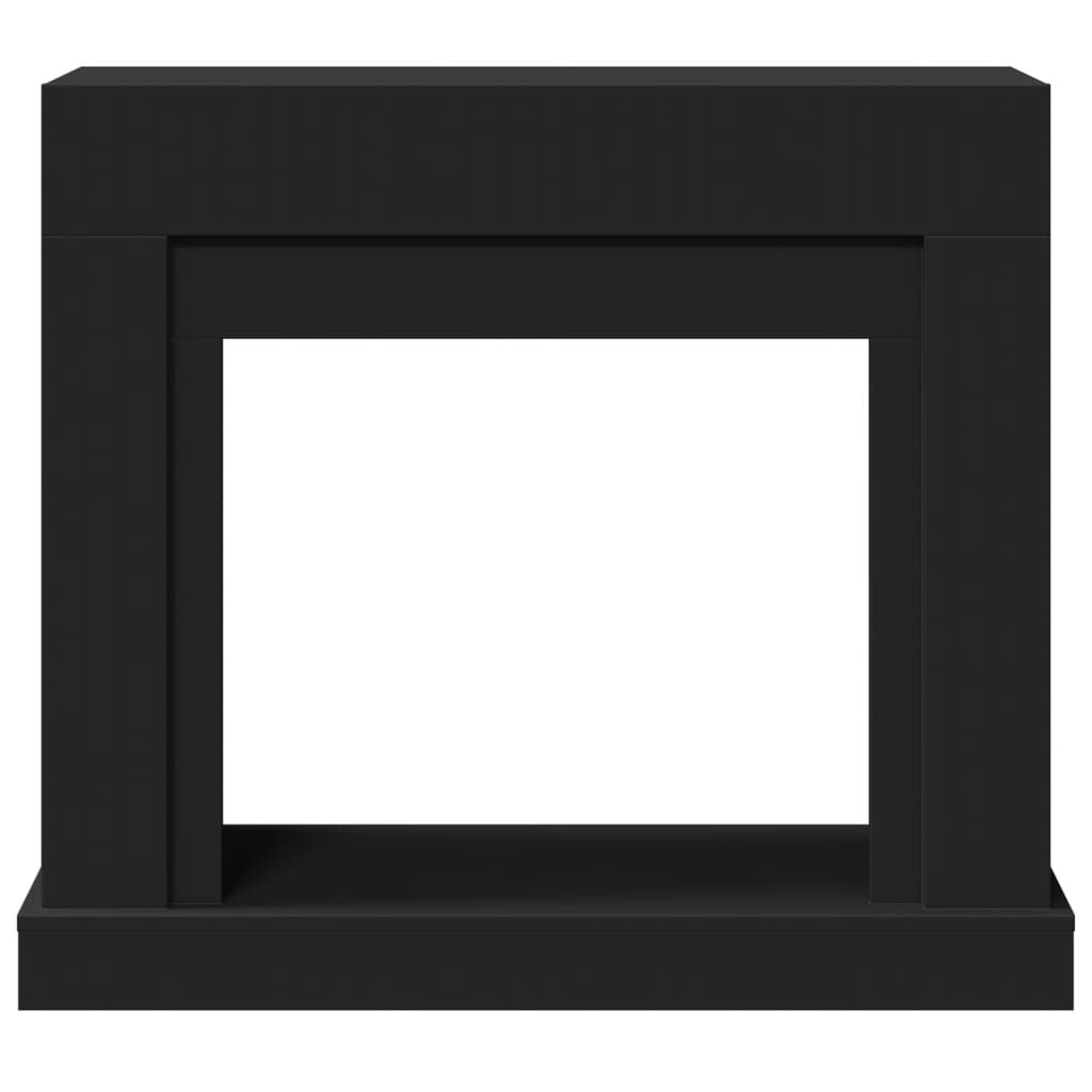 Haardombouw 100x30x87,5 cm bewerkt hout zwart