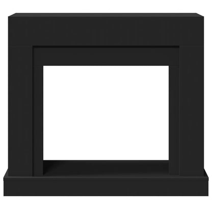 Haardombouw 100x30x87,5 cm bewerkt hout zwart