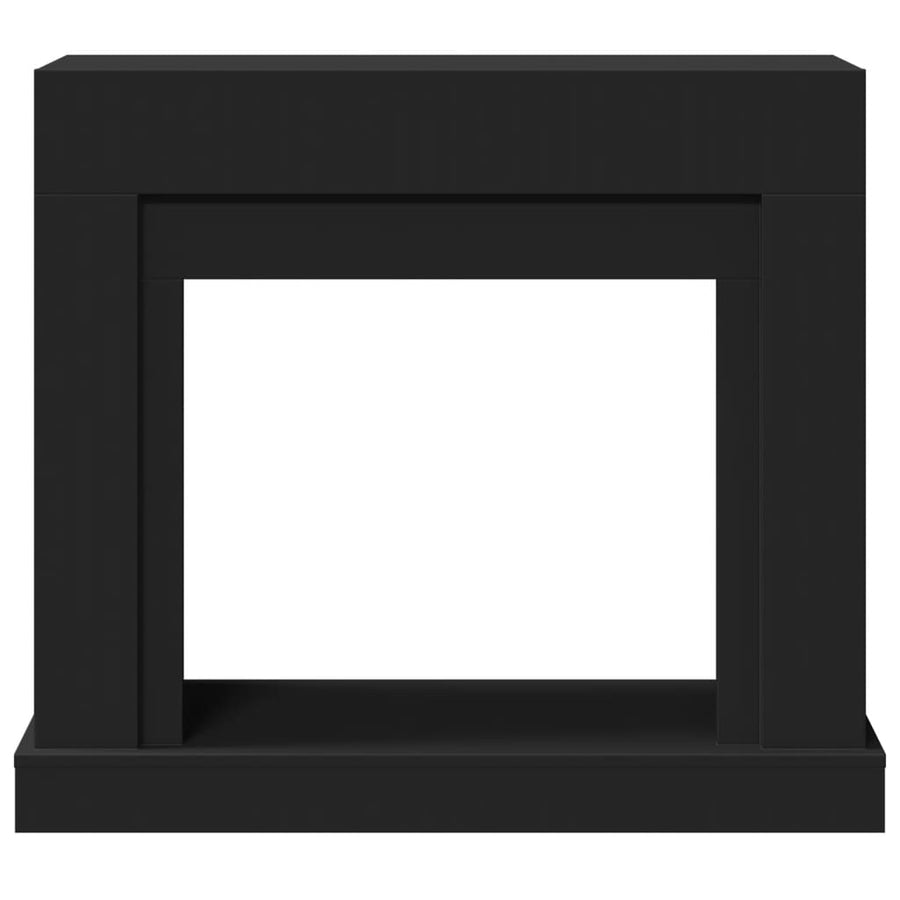 Haardombouw 100x30x87,5 cm bewerkt hout zwart