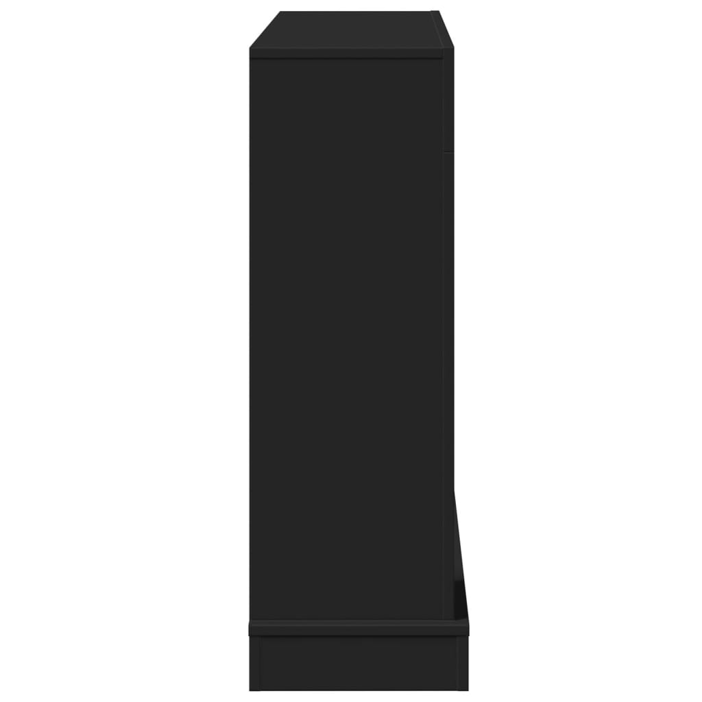 Haardombouw 100x30x87,5 cm bewerkt hout zwart