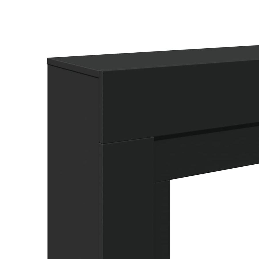 Haardombouw 100x30x87,5 cm bewerkt hout zwart