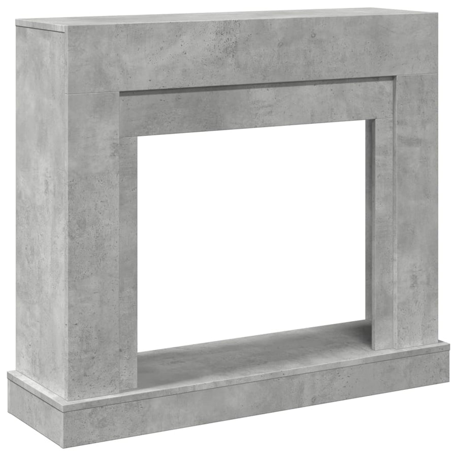 Haardombouw 100x30x87,5 cm bewerkt hout betongrijs