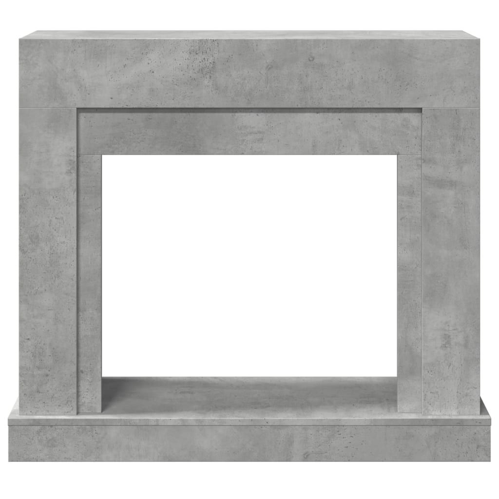 Haardombouw 100x30x87,5 cm bewerkt hout betongrijs