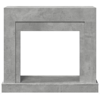 Haardombouw 100x30x87,5 cm bewerkt hout betongrijs