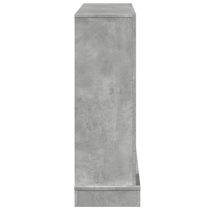 Haardombouw 100x30x87,5 cm bewerkt hout betongrijs