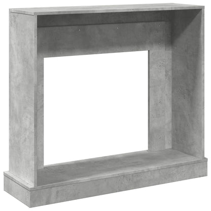 Haardombouw 100x30x87,5 cm bewerkt hout betongrijs