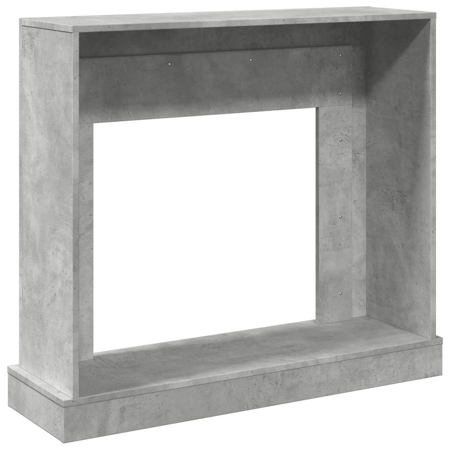 Haardombouw 100x30x87,5 cm bewerkt hout betongrijs