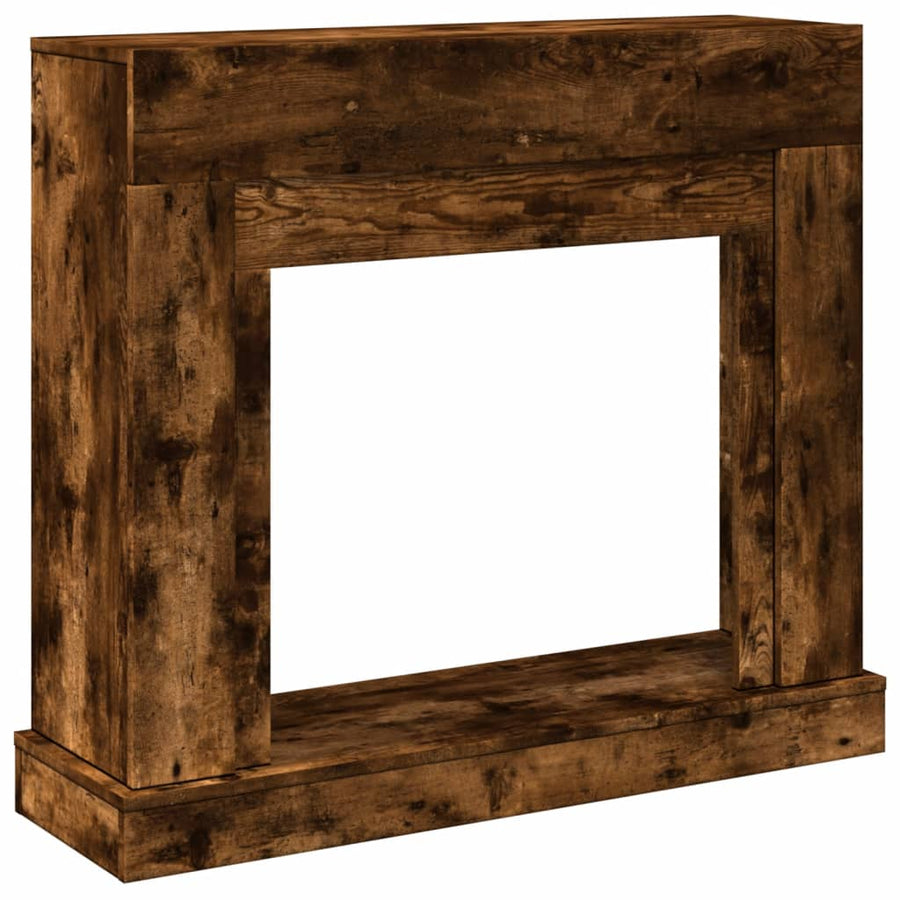 Haardombouw 100x30x87,5 cm bewerkt hout gerookt eikenkleurig