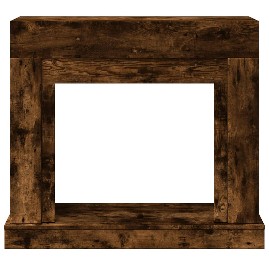 Haardombouw 100x30x87,5 cm bewerkt hout gerookt eikenkleurig