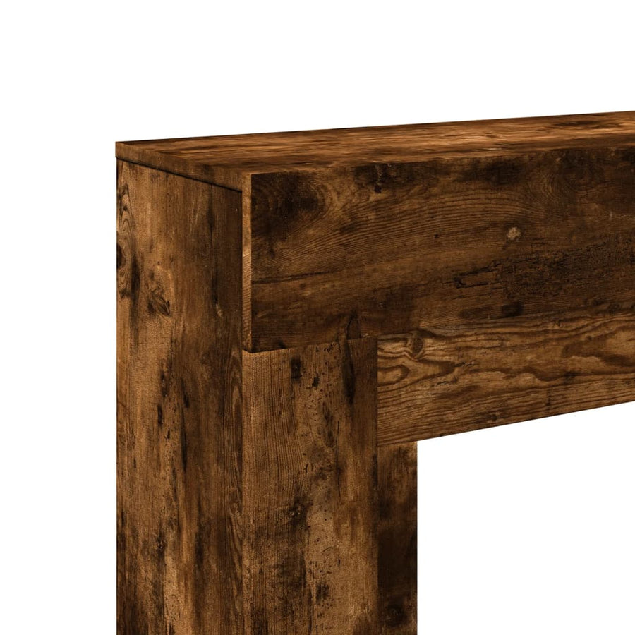 Haardombouw 100x30x87,5 cm bewerkt hout gerookt eikenkleurig
