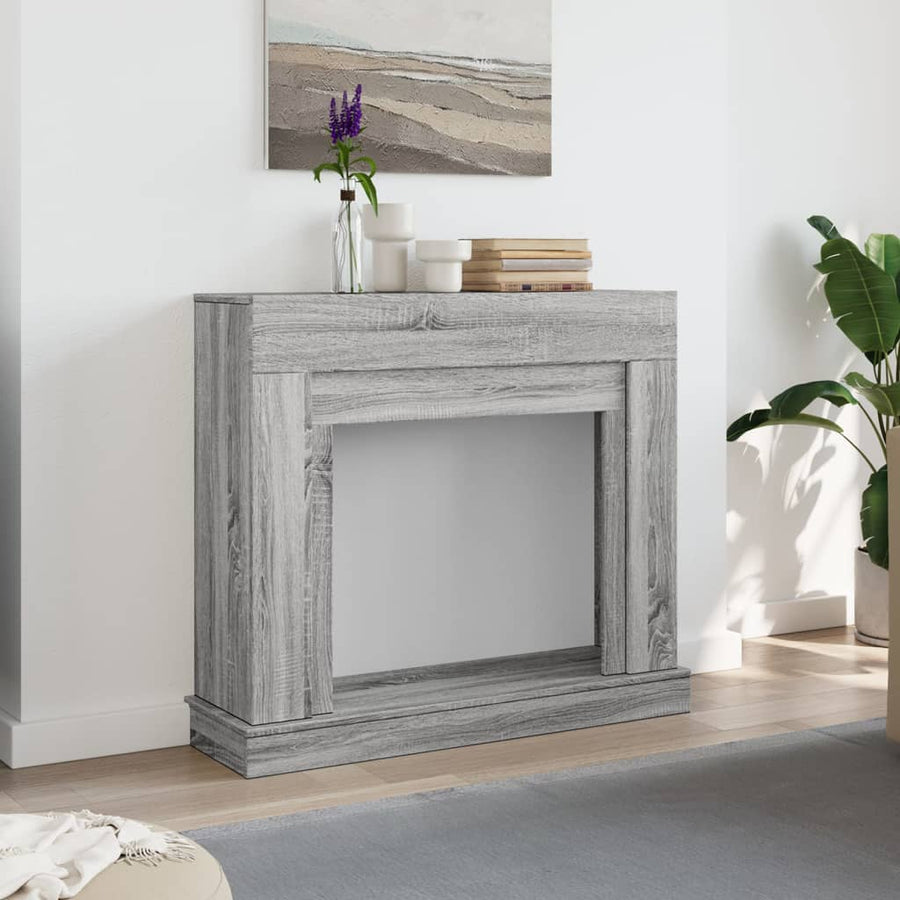 Haardombouw 100x30x87,5 cm bewerkt hout grijs sonoma eikenkleur