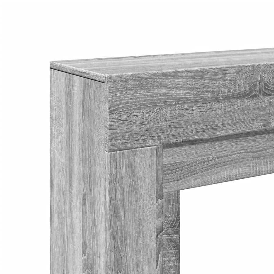 Haardombouw 100x30x87,5 cm bewerkt hout grijs sonoma eikenkleur