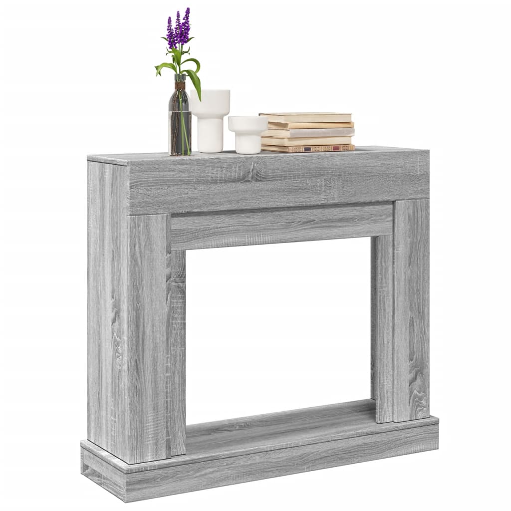 Haardombouw 100x30x87,5 cm bewerkt hout grijs sonoma eikenkleur