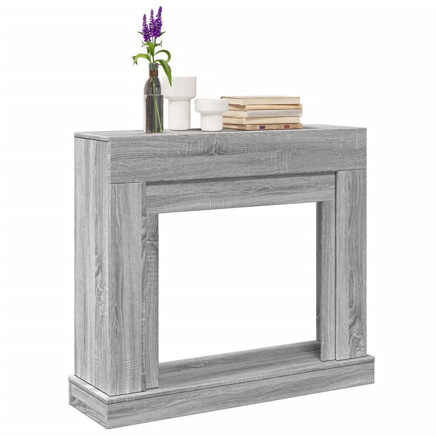 Haardombouw 100x30x87,5 cm bewerkt hout grijs sonoma eikenkleur