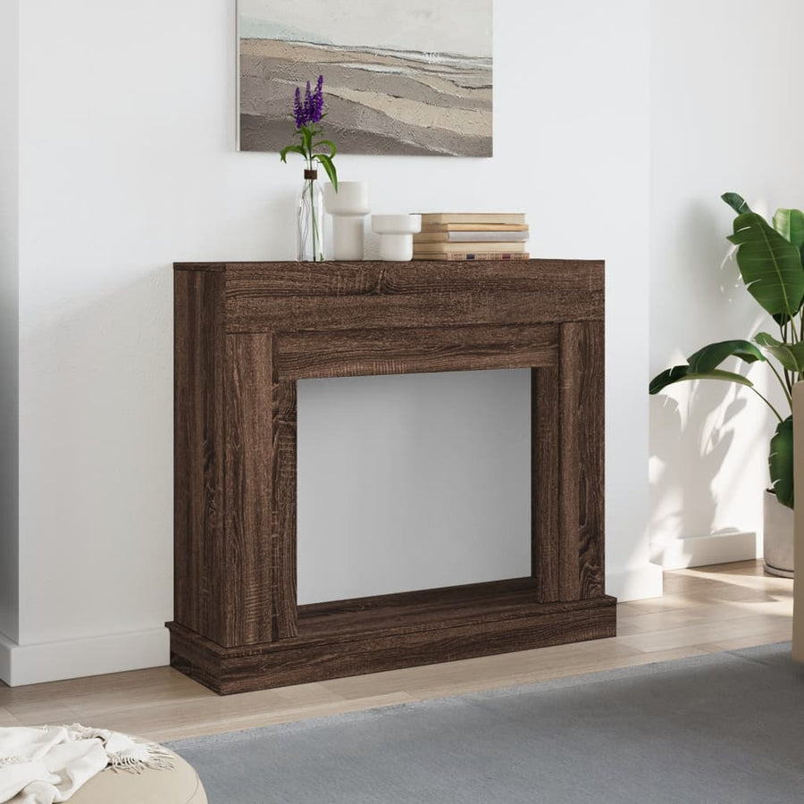 Haardombouw 100x30x87,5 cm bewerkt hout bruin eikenkleurig