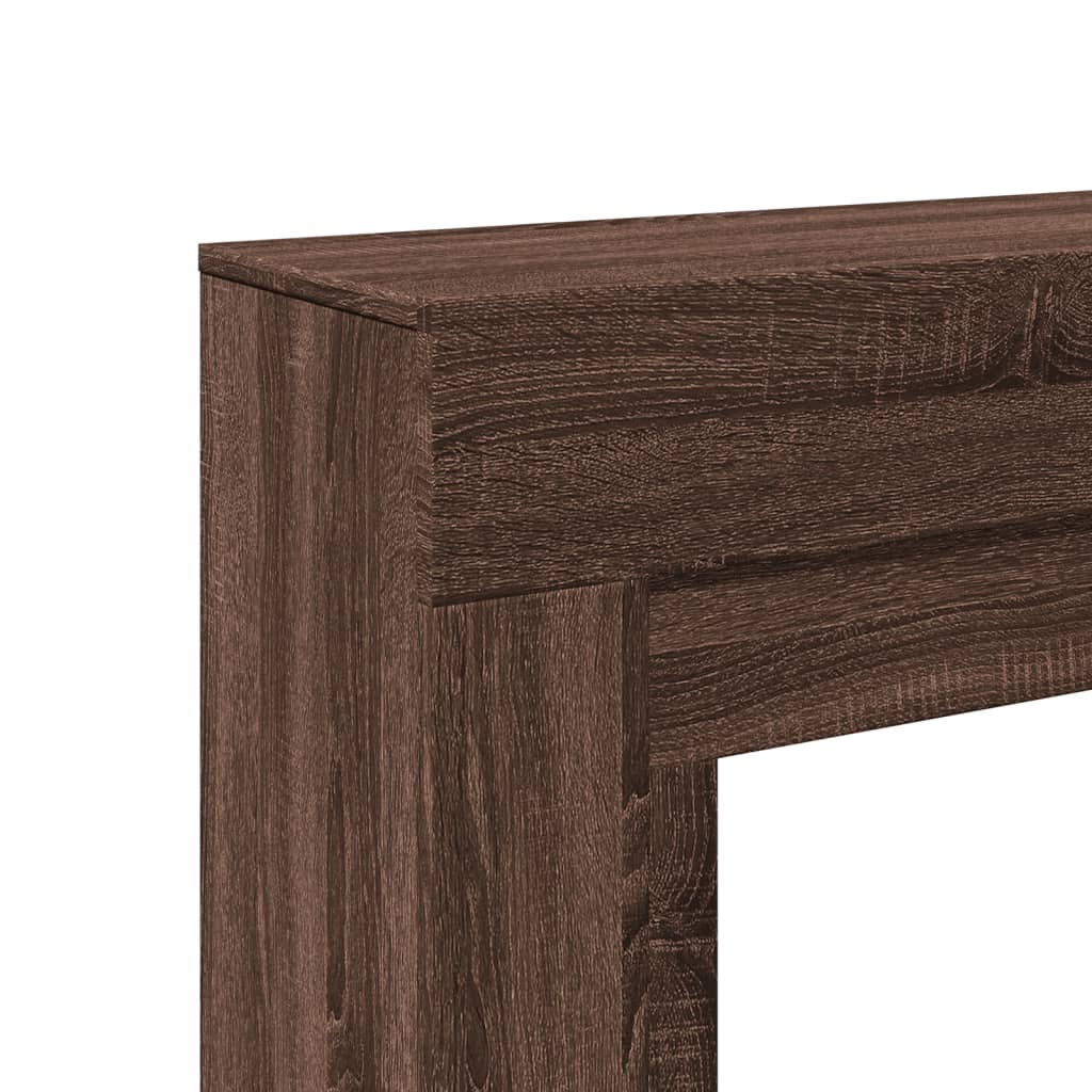 Haardombouw 100x30x87,5 cm bewerkt hout bruin eikenkleurig