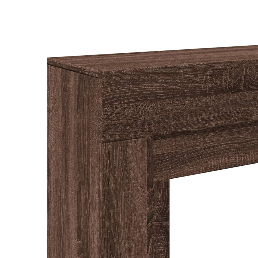 Haardombouw 100x30x87,5 cm bewerkt hout bruin eikenkleurig