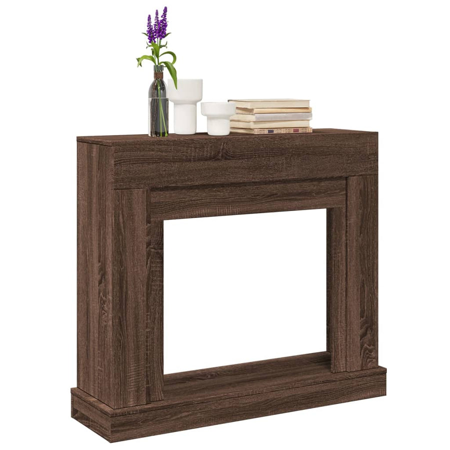 Haardombouw 100x30x87,5 cm bewerkt hout bruin eikenkleurig