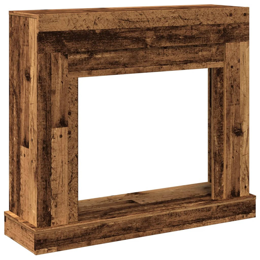 Haardombouw 100x30x87,5 cm bewerkt hout oud houtkleurig