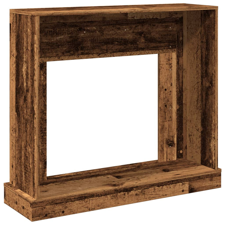 Haardombouw 100x30x87,5 cm bewerkt hout oud houtkleurig