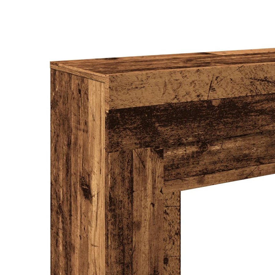 Haardombouw 100x30x87,5 cm bewerkt hout oud houtkleurig