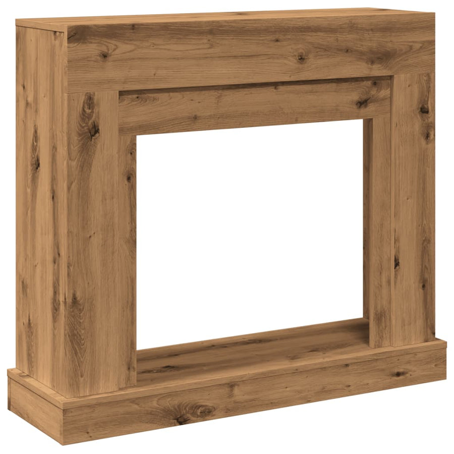 Haardombouw 100x30x87,5 cm bewerkt hout artisanaal eikenkleurig