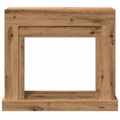 Haardombouw 100x30x87,5 cm bewerkt hout artisanaal eikenkleurig