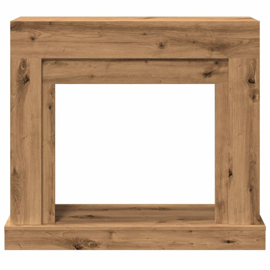 Haardombouw 100x30x87,5 cm bewerkt hout artisanaal eikenkleurig