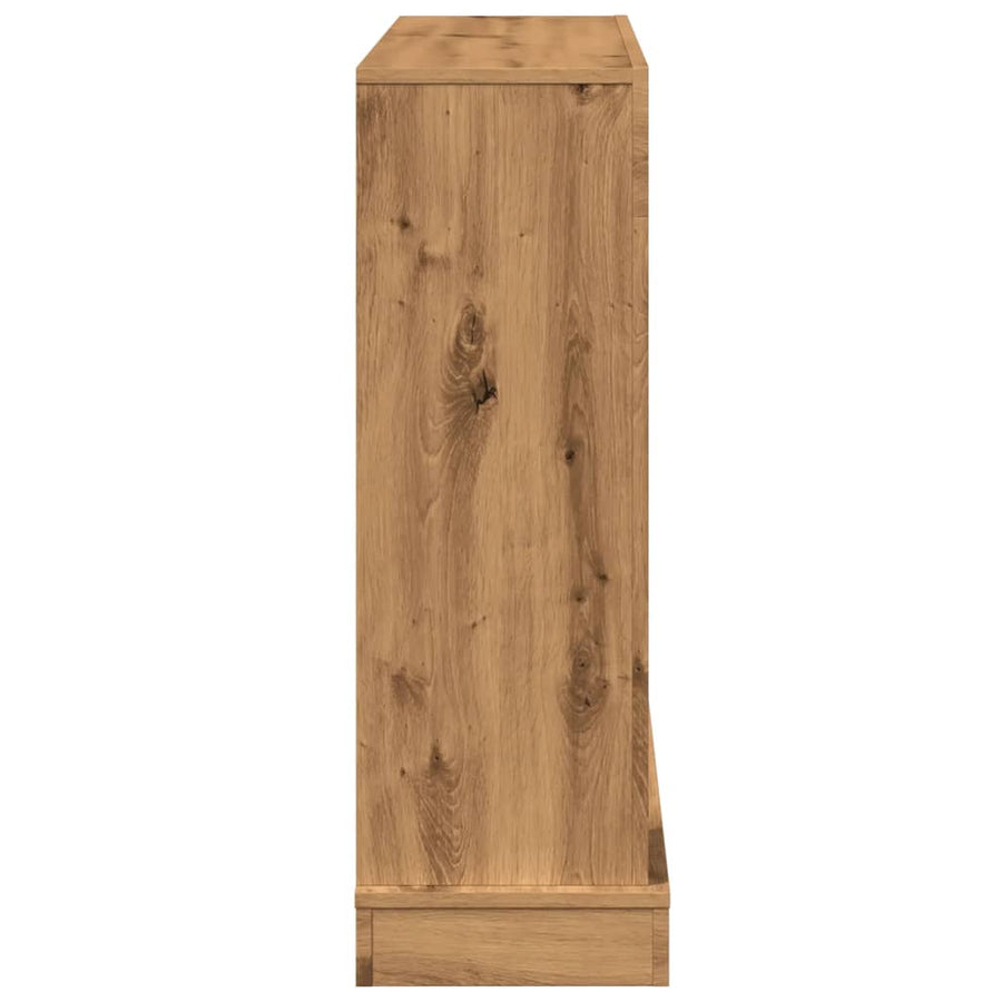 Haardombouw 100x30x87,5 cm bewerkt hout artisanaal eikenkleurig