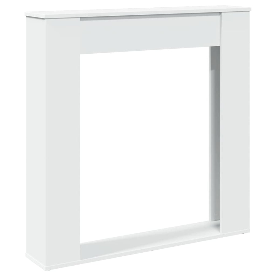 Haardombouw 100x20x100 cm bewerkt hout wit